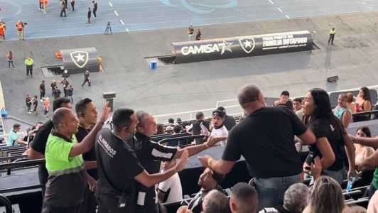 Esposa de jogador do Botafogo se envolveu em confusão com torcedor