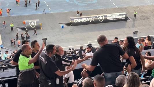 Esposa de jogador do Botafogo se envolveu em confusão com torcedor