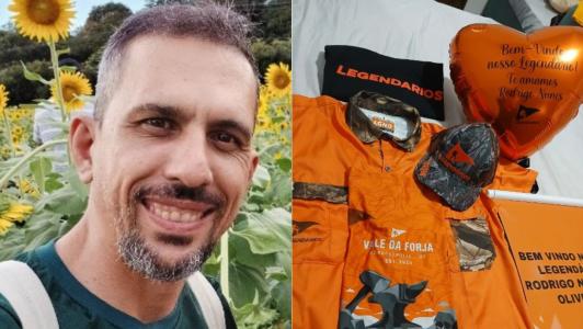 Esposa de Rodrigo lamentou a morte do marido e mostrou surpresa no qual havia preparado para ele.