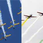 7 de Setembro: céu cinza de queimadas afeta visual da Esquadrilha da Fumaça; compare com ano passado