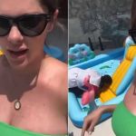 Bárbara Evans é 'cancelada' por colocar funcionária para inflar piscina com a boca