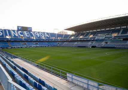Estádio La Rosaleda, em Málaga, na Espanha