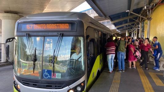 Estação da Pampulha na manhã desta segunda-feira (16)