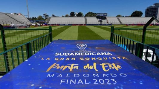 Estádio Domingo Burgueño pronto para a final da Copa Sul-Americana, no Uruguai