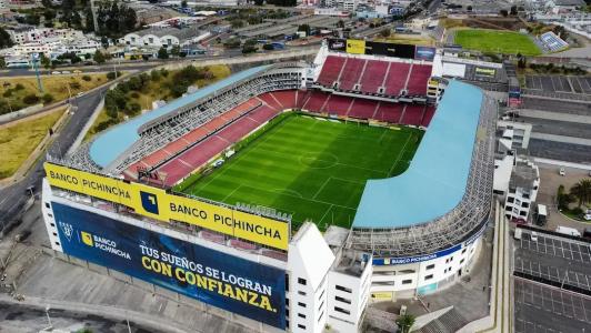 Estádio Rodrigo Paz Delgado, em Quito, no Equador