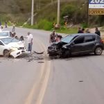 Vídeo: Vídeo: carros batem de frente na BR-356 em Ouro Preto e motoristas ficam feridos 