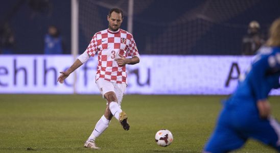 Josip Šimunić em ação pela Seleção da Croácia