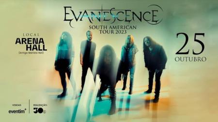 Evanescence faz shows Belo Horizonte quarta (25) e quinta-feira (26)