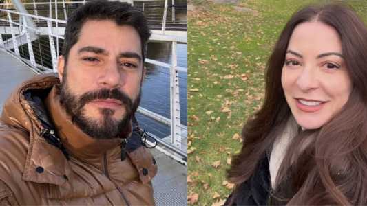 Evaristo Costa, ex-Globo, e Ana Paula Padrão, ex-Band