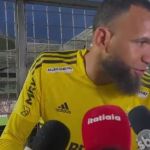 Everson comemora pênalti defendido em vitória do Atlético e declara: 'é o gol do goleiro'