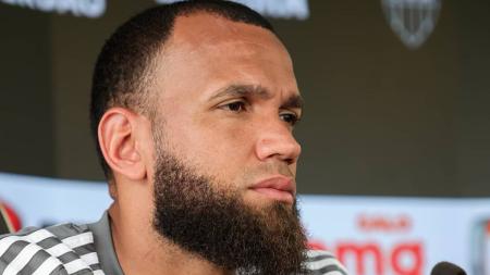 Everson, do Atlético, em entrevista na Cidade do Galo