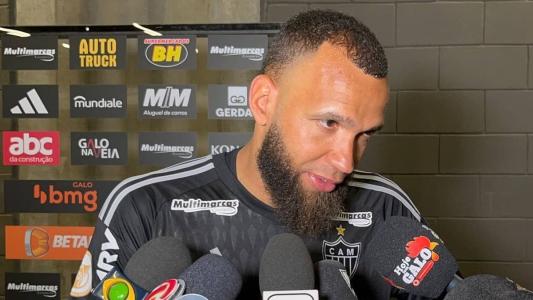 Everson, goleiro do Atlético, em entrevista após vitória sobre o Cuiabá