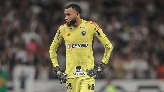 Everson, goleiro do Atlético, na derrota para o Vasco da Gama
