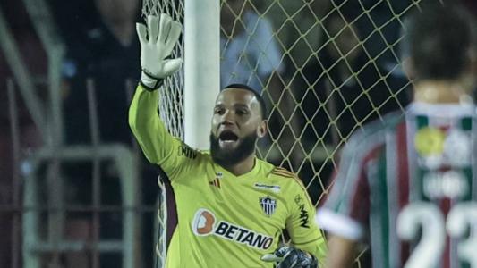Everson, goleiro do Atlético, na partida contra o Fluminense