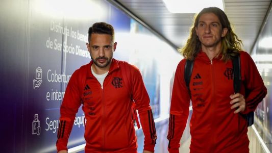 Éverton Ribeiro e Filipe Luís, meia e lateral-esquerdo do Flamengo
