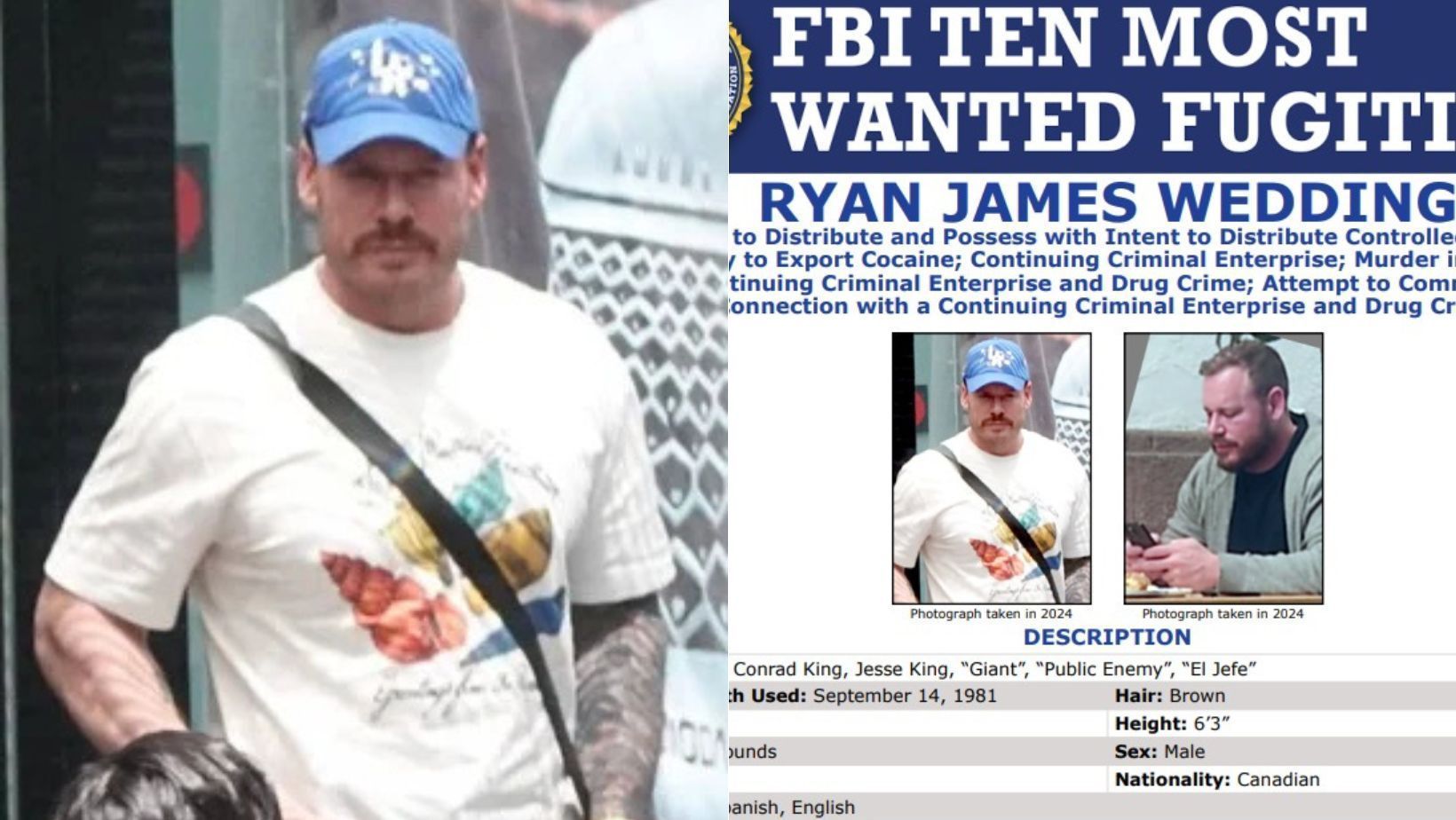 Ex-atleta olímpico entra na lista dos 10 fugitivos mais procurados do FBI