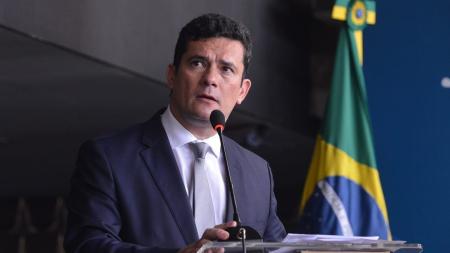 Ex-juiz da Lava Jato e ex-ministro da Justiça, Sérgio Moro (PL) • Ministério da Justiça/Isaac Amorin