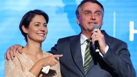 Ex-presidente Jair Bolsonaro (PL) e Michelle Bolsonaro (PL)