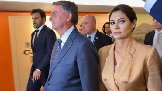Ex-presidente Jair Bolsonaro (PL) e ex-primeira dama Michelle Bolsonaro (PL)