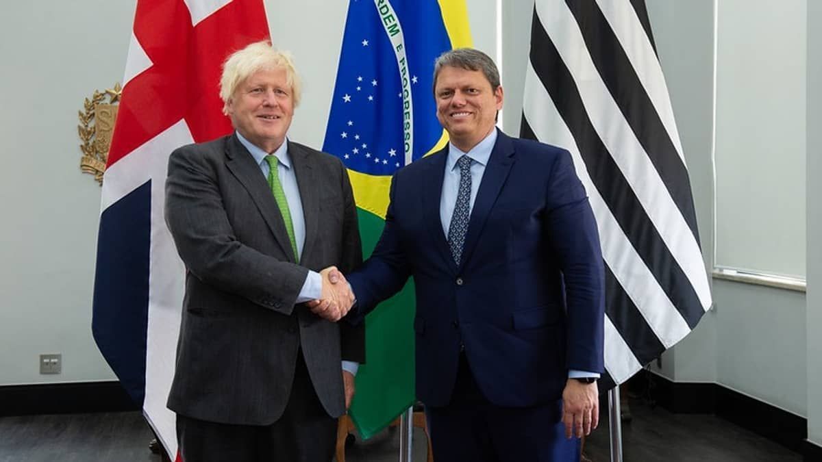 Governador de SP se reúne com ex-premiê britânico Boris Johnson