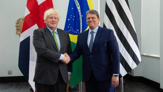 Ex-primeiro ministro esteve com governador de SP, no Palácio dos Bandeiras.