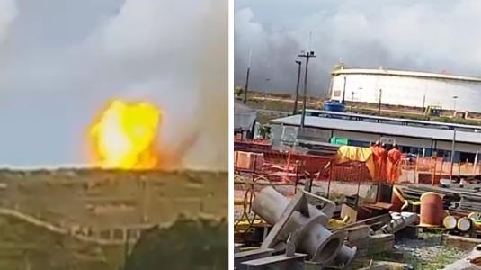 Fotos mostram explosão e situação na Refinaria Abreu e Lima