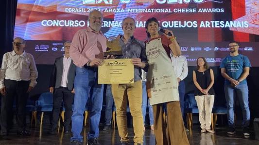 O grande vencedor da Expoqueijo 2023 foi o Queijo Toscano, da marca argentina Quesería Ventimiglia