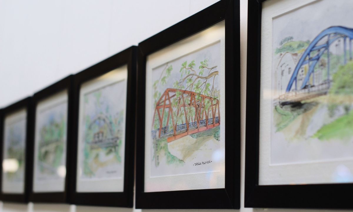 Rio Paraibuna inspira obras em exposição de Tarsila Palmieri em Juiz de Fora