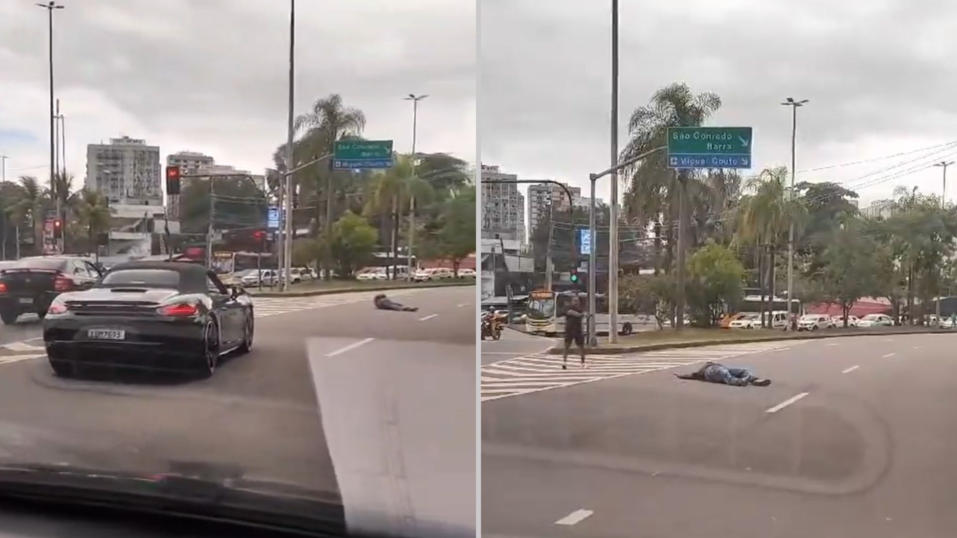 Vídeo: Suspeito é baleado por policial em assalto a Porsche avaliado em R$ 2 milhões no Rio