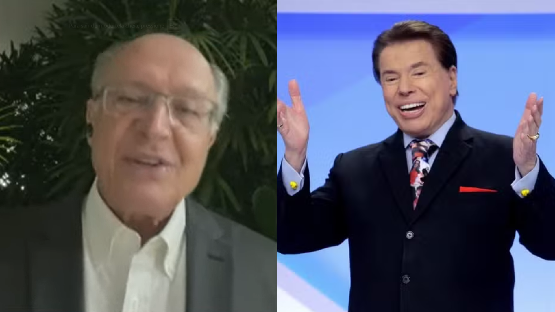Geraldo Alckmin relembra ajuda na resolução do sequestro de Silvio Santos em despedida ao apresentador