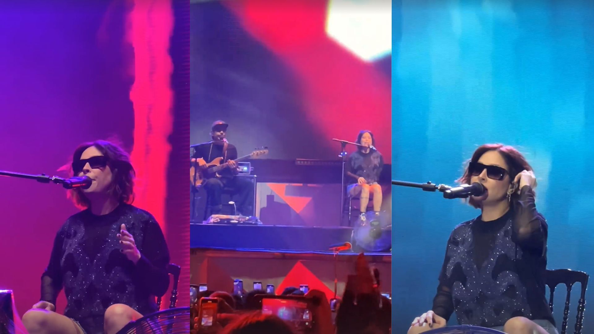 Após cirurgia, Pitty faz show sentada em retorno aos palcos: ‘Formato inusitado’