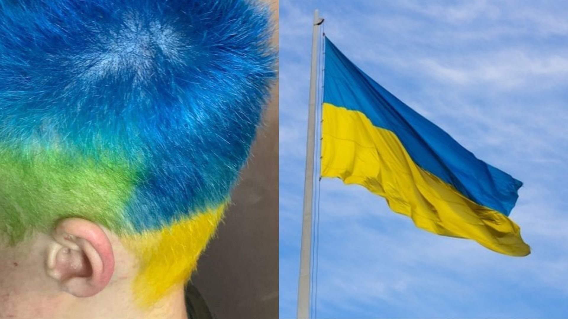 Jovem russo é multado em quase R$ 3 mil por pintar o cabelo com as cores da Ucrânia