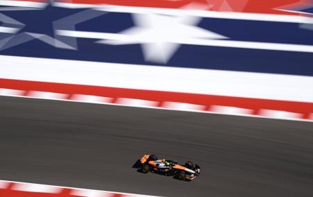 Lando Norris durante o GP dos EUA de F1 de 2025