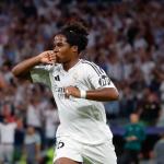 Com gol, Endrick quebra recorde histórico pelo Real Madrid na Champions League