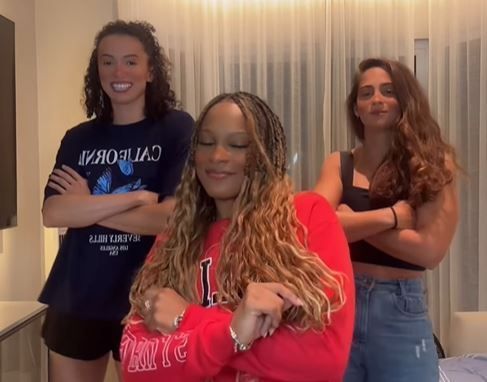 Rebeca Andrade surpreende a web ao colocar Gabi, do Vôlei, para dançar