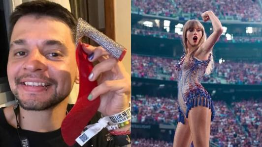 Fã mineiro conseguiu ficar com salto de Taylor Swift
