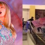 Vídeo de fã roubando banner do filme de Taylor Swift em shopping viraliza