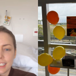 No hospital, Fabiana Justus ganha festa surpresa e anuncia comemoração oficial do transplante de medula