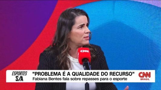 Fabiana Bentes, presidente da Sou do Esporte, no programa CNN Esportes S/A