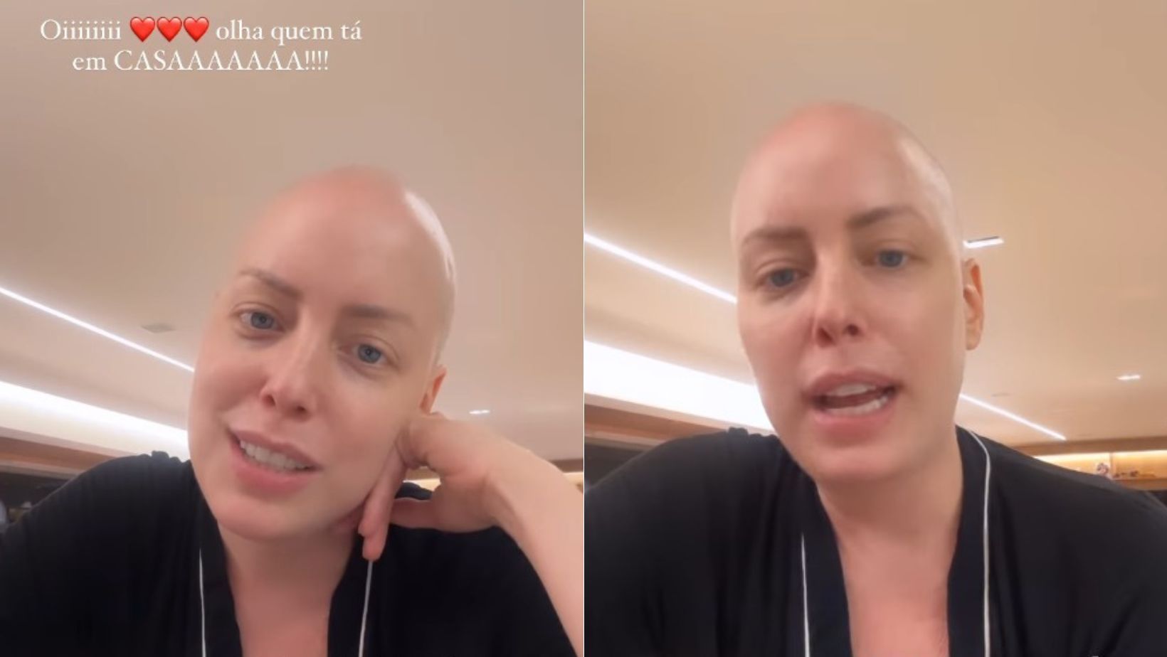 Após alta, Fabiana Justus comemora volta para casa: 'meninas não desconfiaram de nada'