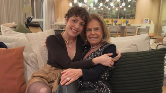 Fabiana Justus com a avó Célia Chryzman.