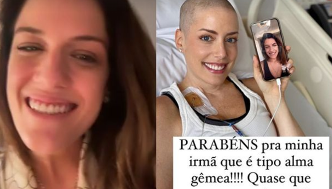Fabiana Justus manda felicitações para irmã com desejo de esperança: 'comemorar quando tudo isso passar'