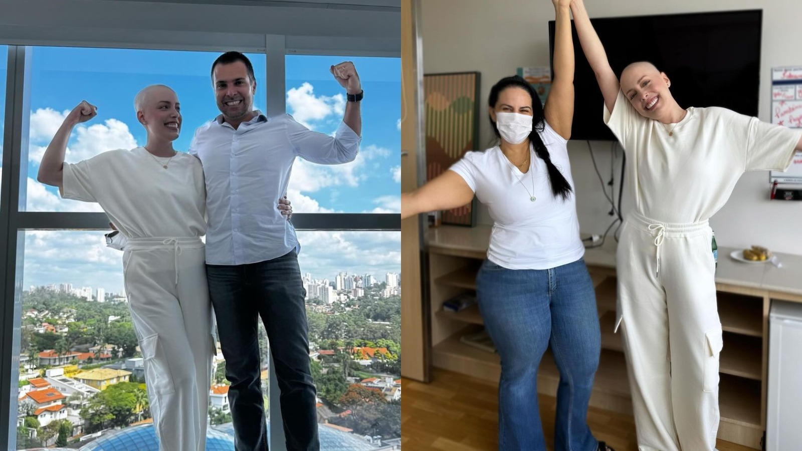 Fabiana Justus se declara ao marido e enfermeira após transplante