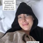 Após câncer, Fabiana Justus volta ao hospital para tratamento e compartilha novidade