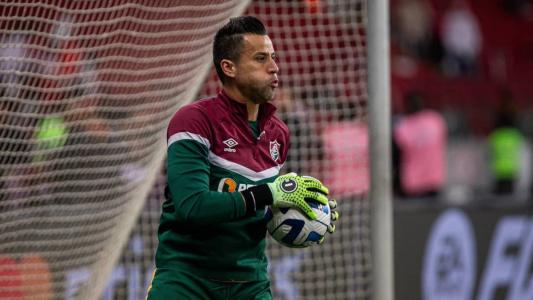Fábio durante partida pelo Fluminense, pela Copa Libertadores