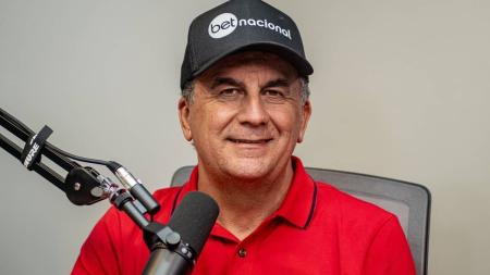 Fábio Mota, presidente do Vitória, durante Podcast do clube