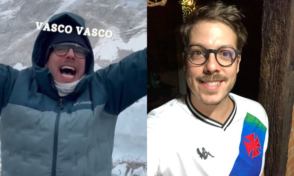 Fabio Porchat aparece no Everest comemorando permanência do Vasco na Série A