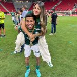 Dudu, do Palmeiras, e esposa anunciam gravidez de primeiro filho do casal