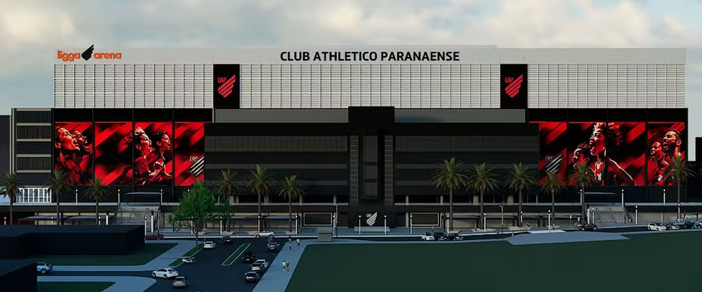 Athletico-PR mudará identidade visual da fachada da Ligga Arena; veja