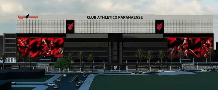Athletico-PR fará mudanças na fachada da Ligga Arena